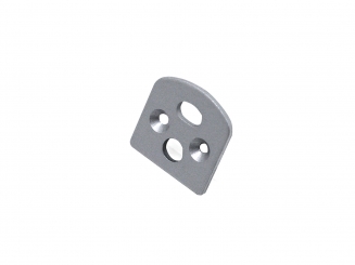 Endkappe LED Aluminiumprofil edge-line3 mit Kabeldurchgang 