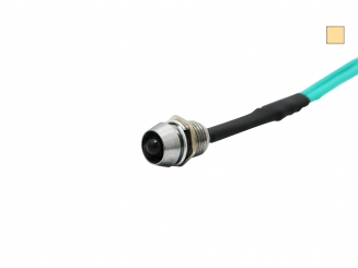 LED Schraube 12Vdc warmweiß 5mm Chromgehäuse LED klar 