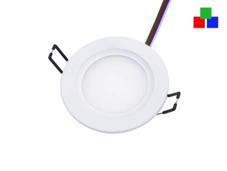 LED Deckenleuchte Monaco S2 95mm rund 24Vdc RGB farbsteuerbar 7W 