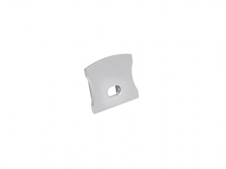 Endkappe LED Alu U-Profil Slim 15mm mit Kabeldurchg Aluminium 
