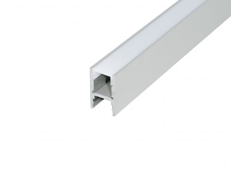 Alu H-Profil 30mm XXLineHigh silber mit Abd 2m (bis 5m am Stück) 