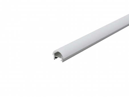 Alu Profil XXLine Metro silber mit Abdeck rund 5,0m transparent transparent | 5,0m