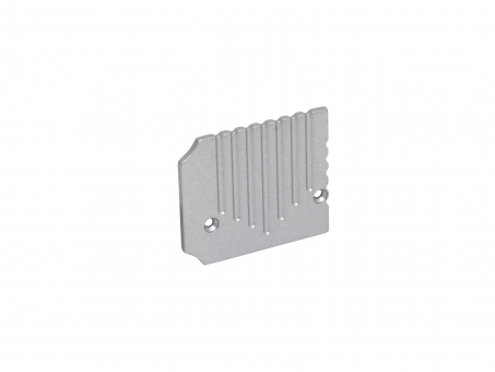 Endkappe Alu U-Profil Wand PowerLine35 li ohne Kabeldurchgang 
