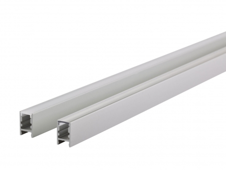 PREMIUM LED Alu U-Profil SLXS10mm silber mit Abdeckung 2m 