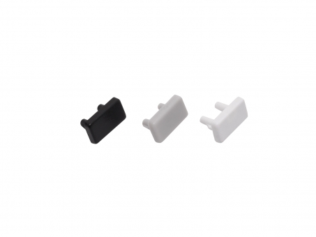 Endkappe LED Alu U-Profil AL-PU2 7mm Kunststoff 
