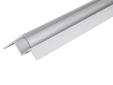PREMIUM Profil für den Deckeneinbau silber mit Abdeckung 2m 