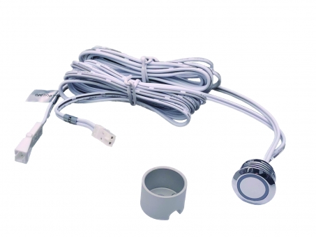 Dimmschalter silber integrierter Sensor, 12-24Vdc, 45W max. 