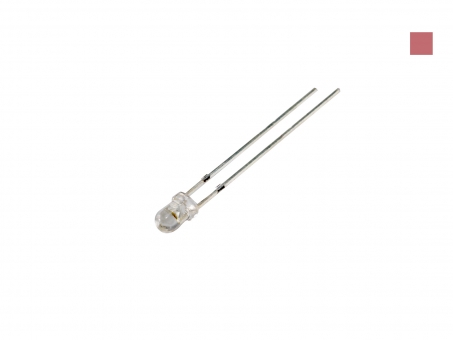 LED 3mm IR 940nm klar ca. 6mW max. Abstrahlwinkel ca. 25° 