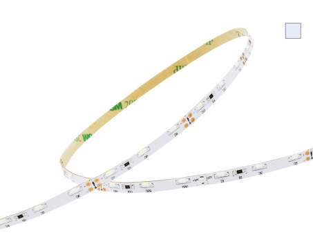 1m LED Stripe kaltweiß 12Vdc 6,6W/m 550lm/m 60LEDs/m 1C Sideview 