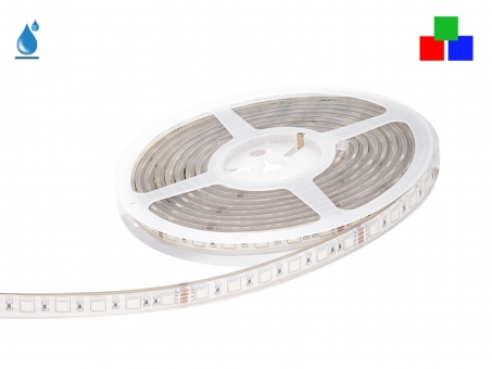 LED Stripe RGB 24Vdc 14,4W/m 200lm/m 60LEDs/m IP67 5,0m 