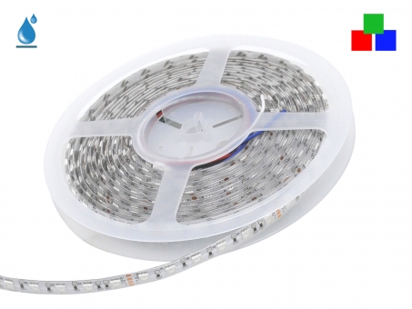 LED Stripe RGB 24Vdc 17W/m 180lm/m 72LEDs/m IP54 5,0m 