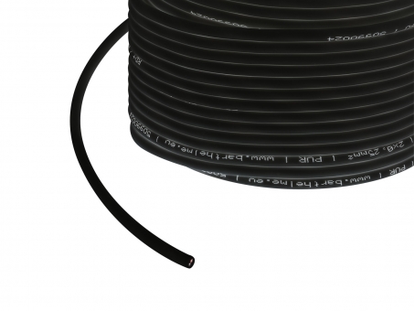 1m 2x 0,25mm² 2-poliges Kabel schwarz PUR Outdoor 