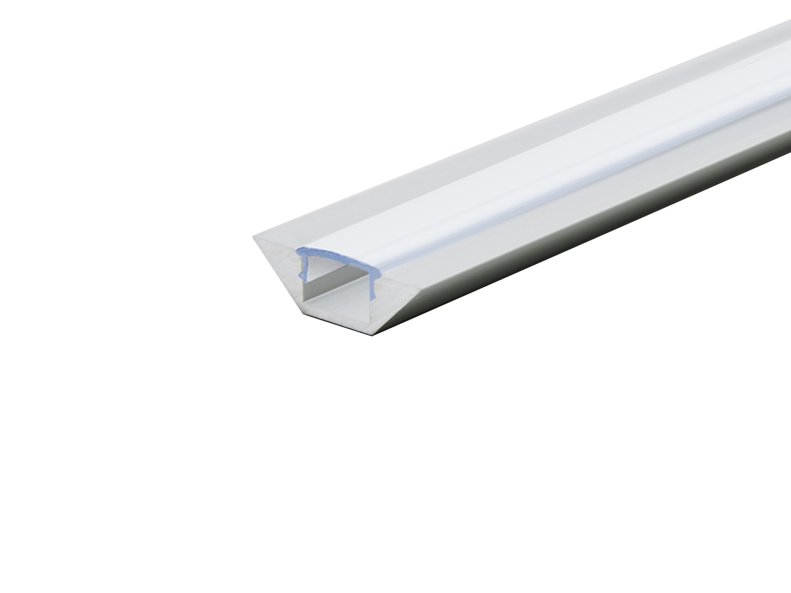 1m ALU-Profil/Leiste "ECKE" klare/durchsichtige Abdeckung für LED-Streifen 