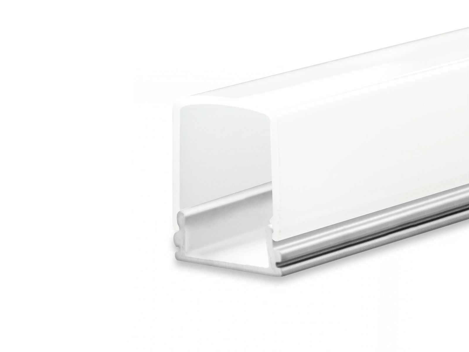 LED Profil AL-PU10 silber mit opalweißer Abdeckung hoch 2m kaufen