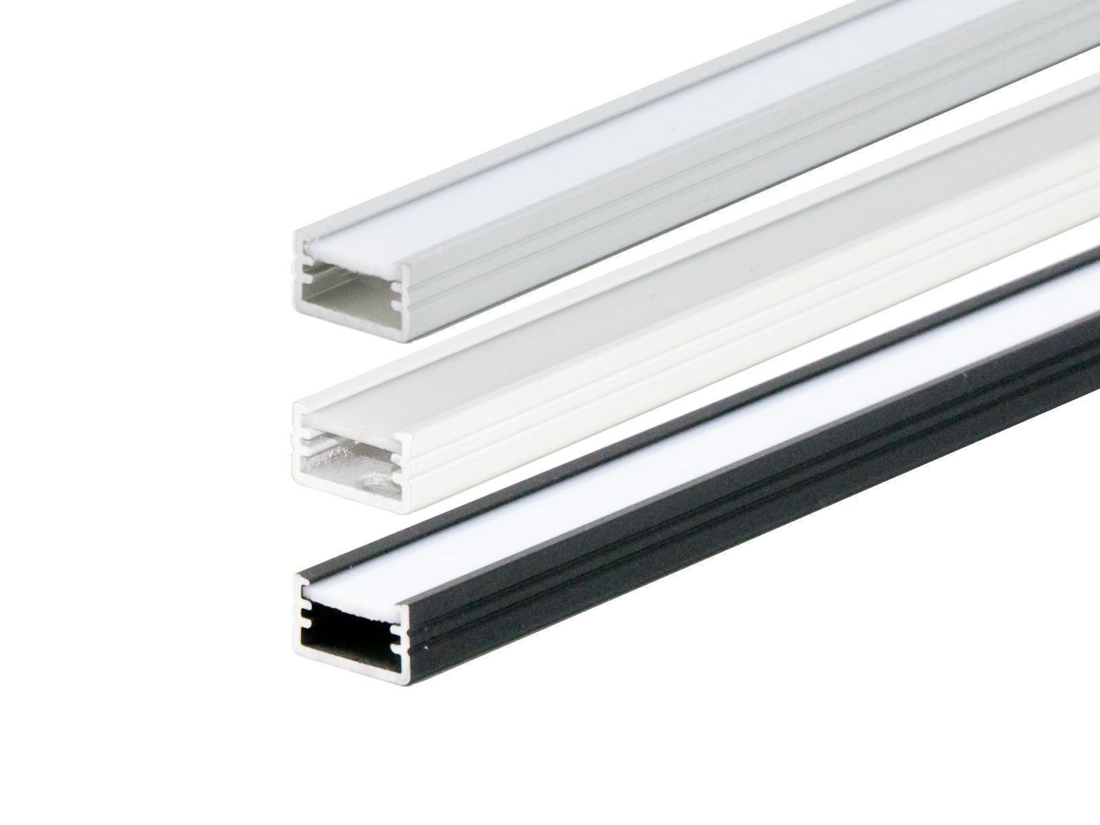 Aluminium Profilabdeckung 23X8mm für LED Streifen - Profilzubehör