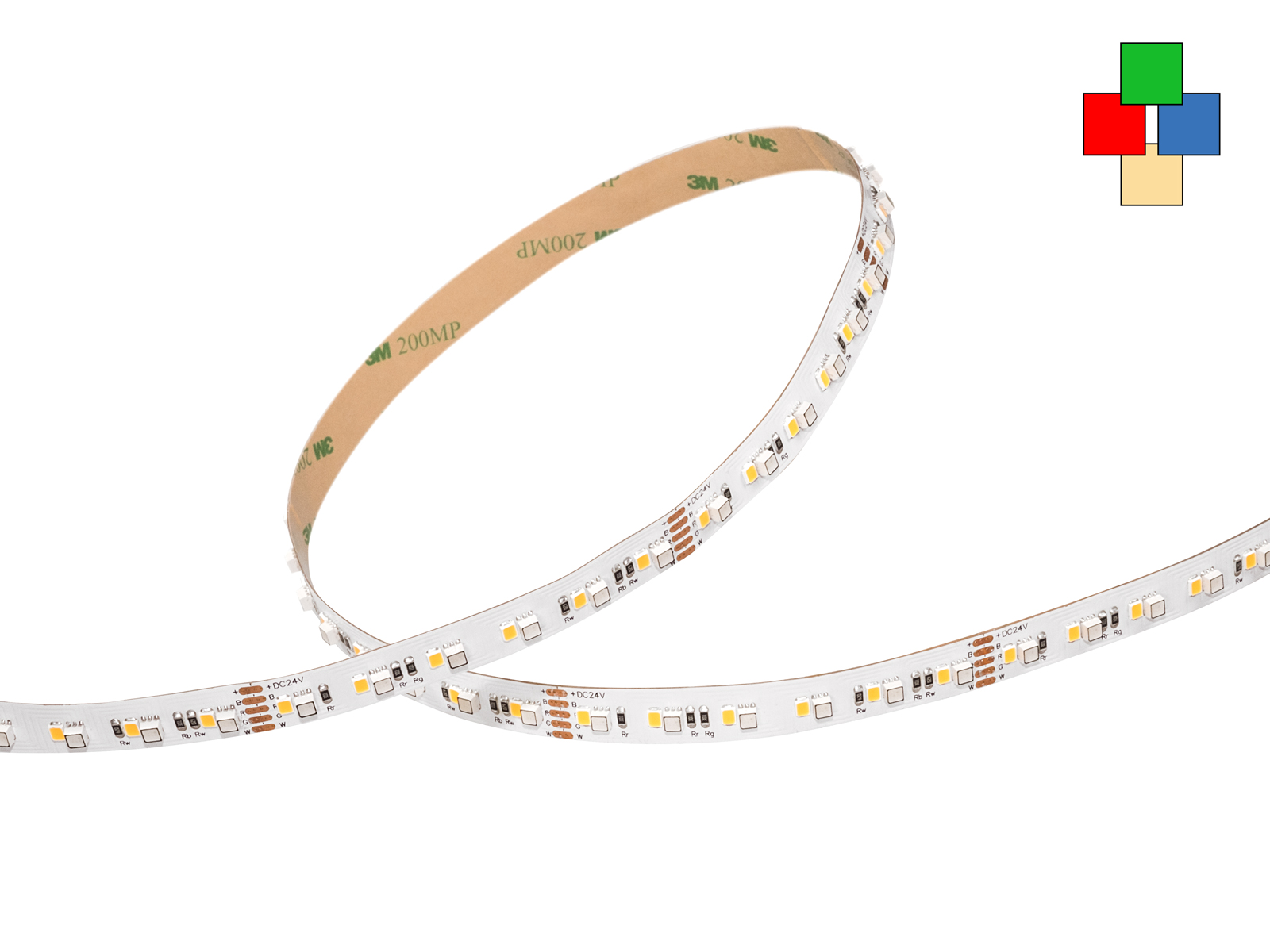 LED Stripe RGB-WW 24Vdc 30W/m 1516lm/m 144LEDs/m 4-Kanal 1m kaufen