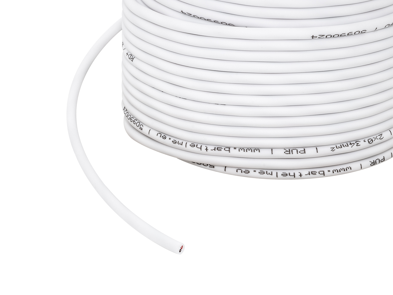 1m 2x 0,34mm² 2-poliges Kabel weiß PUR Outdoor kaufen