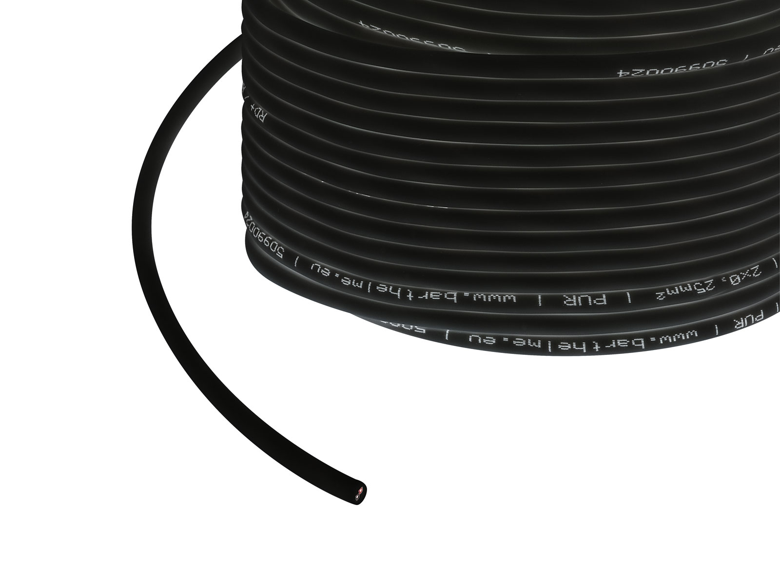 1m 2x 0,25mm² 2-poliges Kabel schwarz PUR Outdoor kaufen